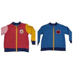 Disney Junior Minnie & Mickey Mouse Toddler Unisex Reversible Jacket Size 18 m
